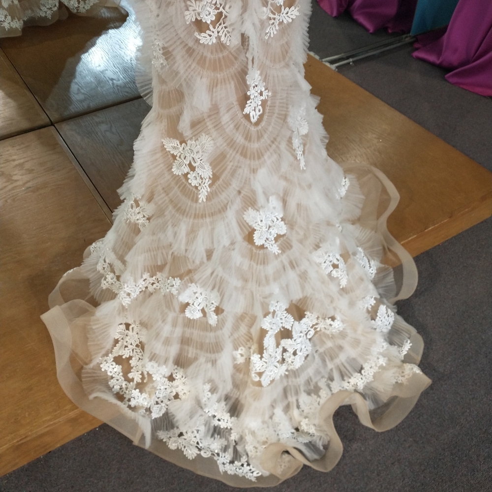 Jovani Plisse Ruffle Dress - Picture 6 of 9